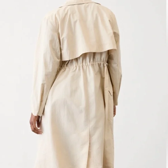 NWT NEW Athleta Luna Cream Trench Medium - Picture 3 of 8